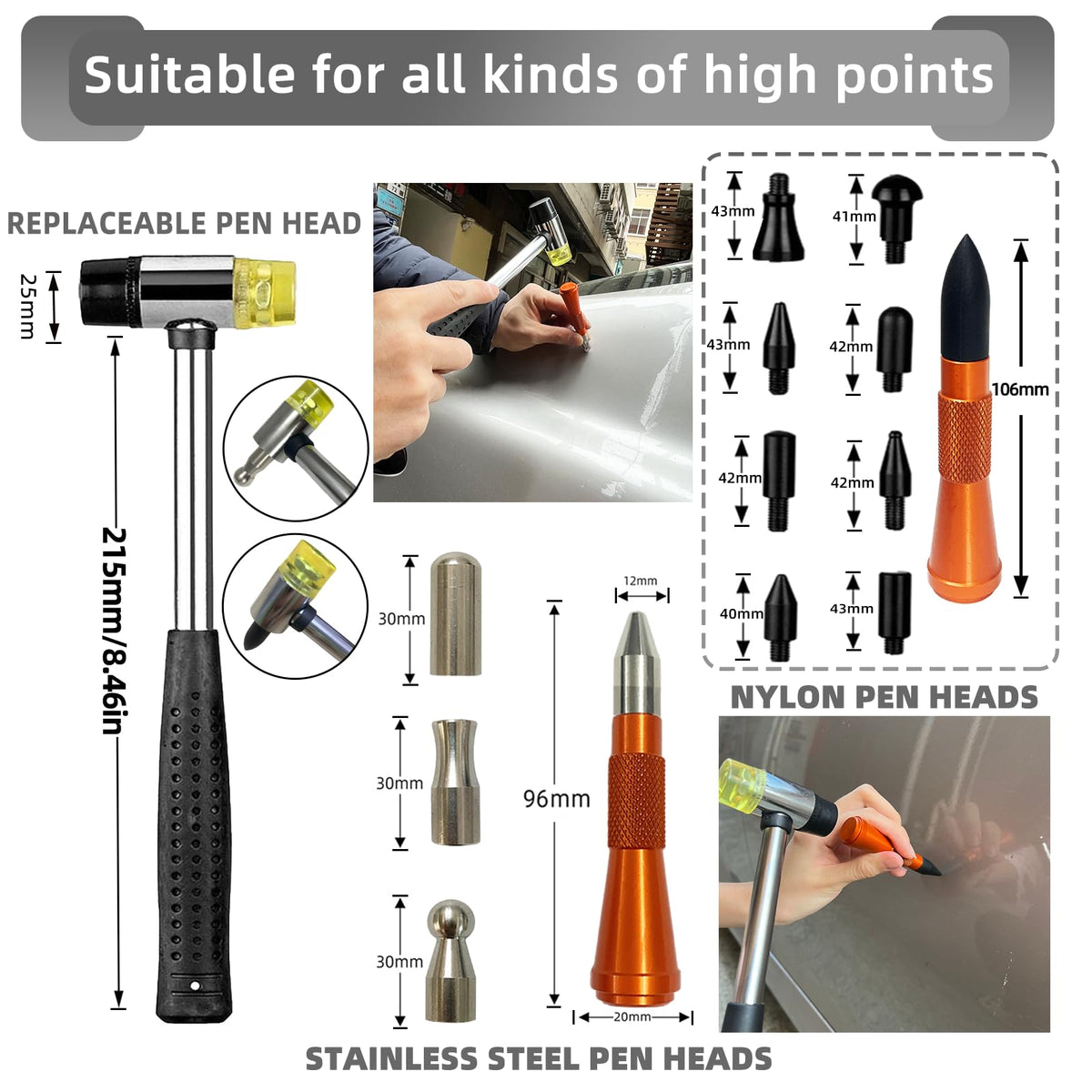 NIUVOCY size comparison with hand to show rod length and reach
