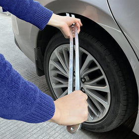 NIUVOCY tools in use on fender demonstrating paintless repair benefit