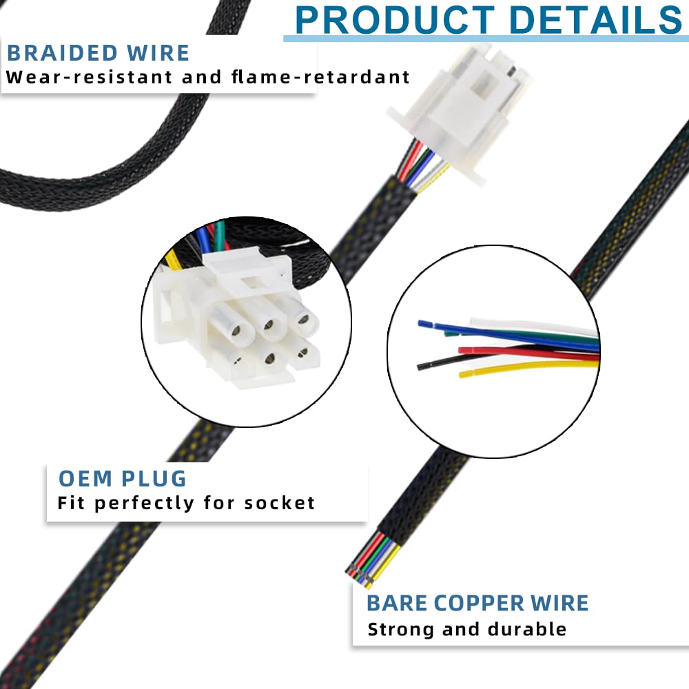 NJSBYL harness routed inside camper shell for tidy, protected cable runs