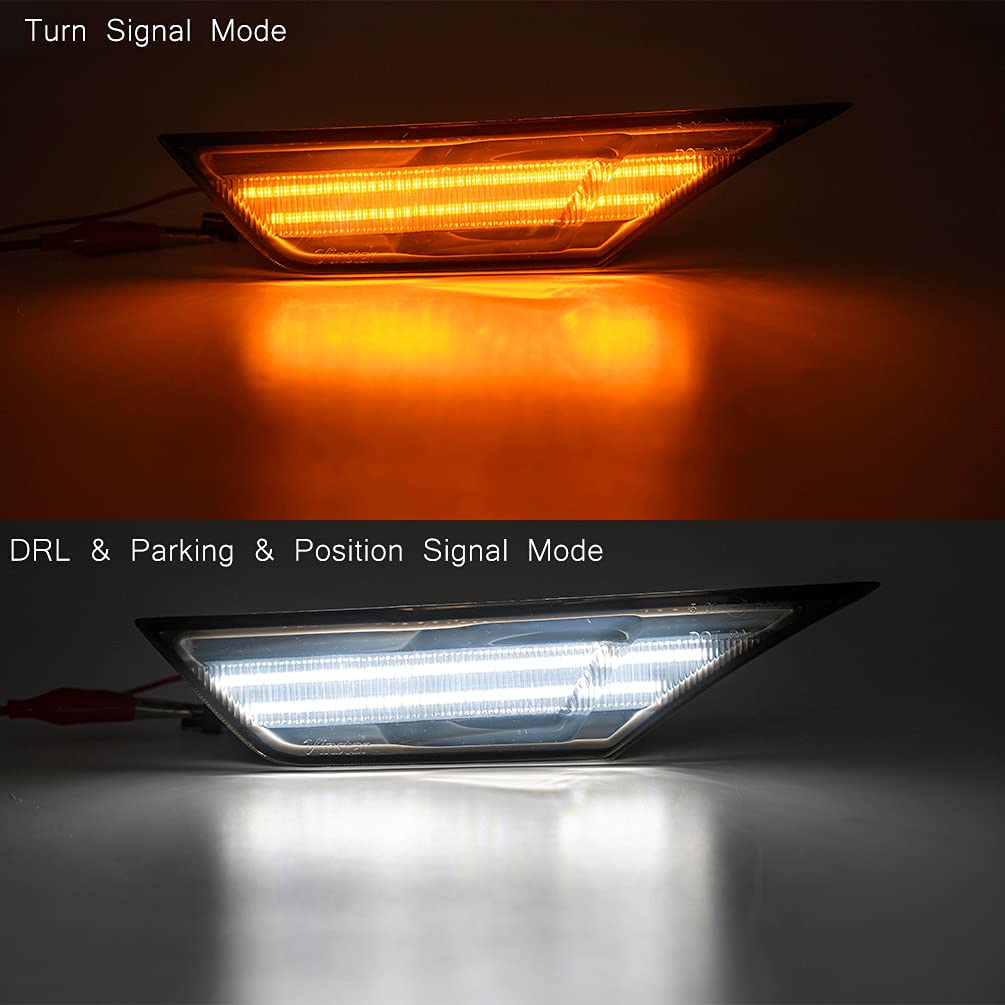 NJSBYL close-up of LED array highlighting brighter white running light benefit