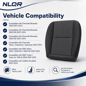 NLQR foam cushion profile showing contour for improved seating support
