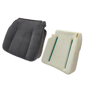 NLQR front seat cover assembly showing dark gray fit and restored appearance