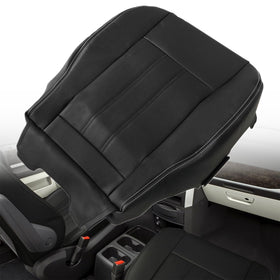 NLQR packaged seat cover ready to install, shows organized components and benefit of easy replacement