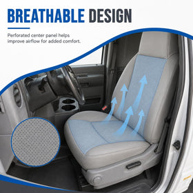 NLQR installed in van driver seat preserving heated and ventilated function