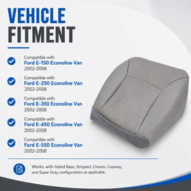NLQR label with interior trim code E confirming correct Econoline compatibility