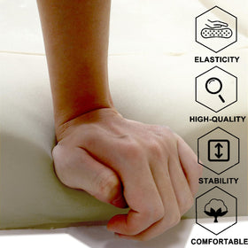 NLQR foam on scale showing 2.35 kg weight and OEM-like feel benefit
