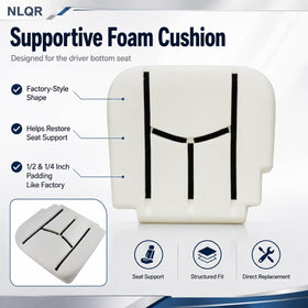 NLQR seat cover underside showing secure fastening points benefit