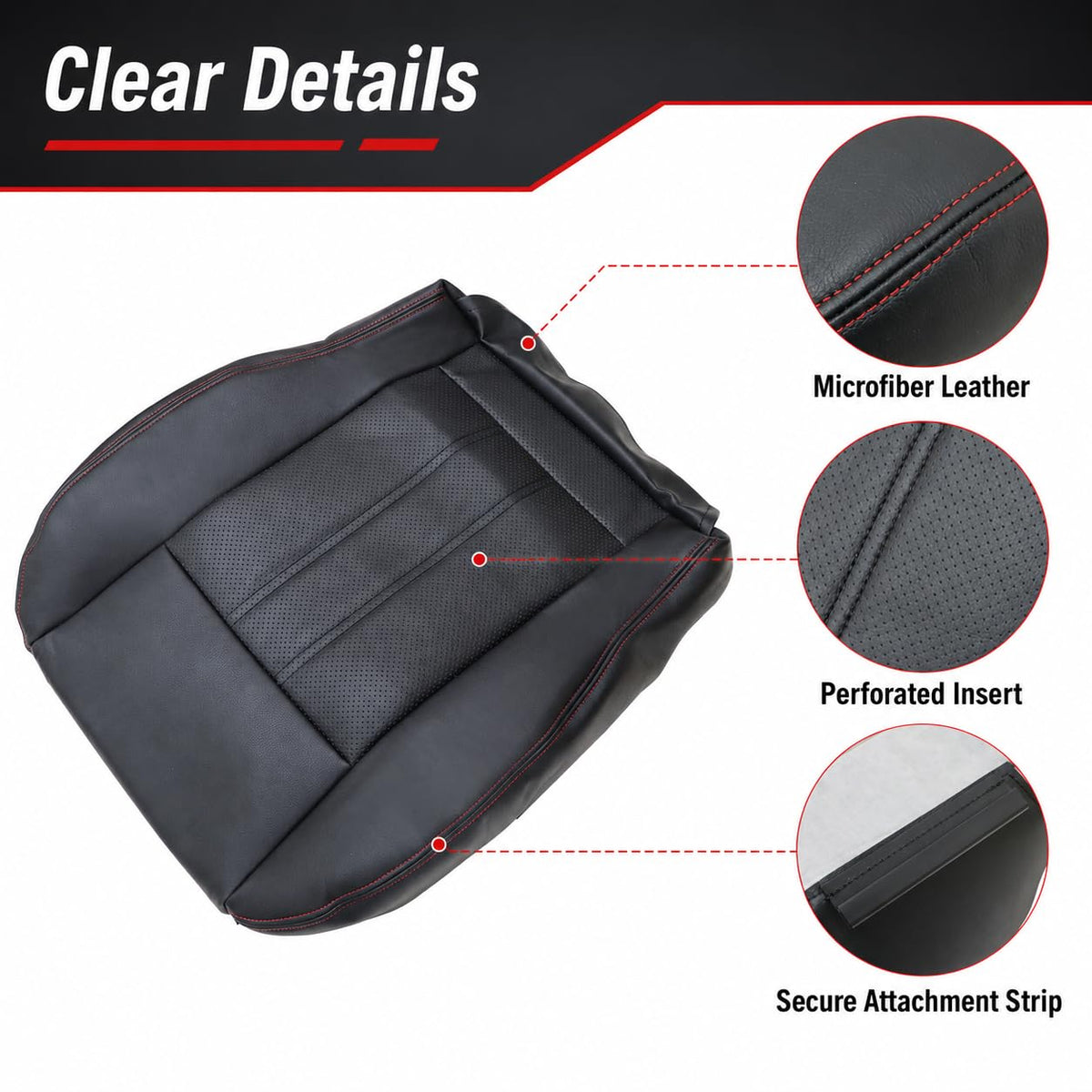 NLQR side angle mounted on seat demonstrating exact factory fit