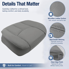 NLQR reinforced stitching detail showing seam strength and long-lasting benefit