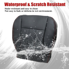 NLQR waterproof spill demo showing easy wipe-clean protection