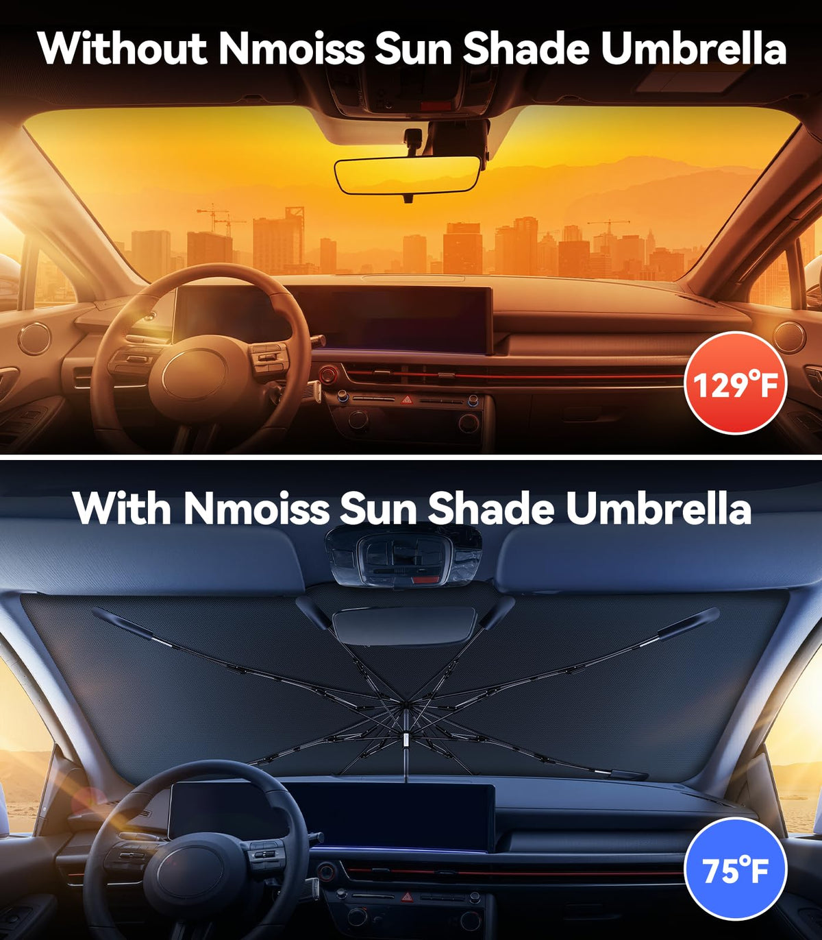Nmoiss close-up of reflective vinyl coating texture protecting dashboard from UV