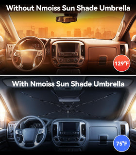Nmoiss close-up of vinyl coating demonstrating reflective heat shielding benefit