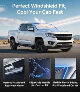 Nmoiss on parked Colorado outdoors protecting dashboard and seats