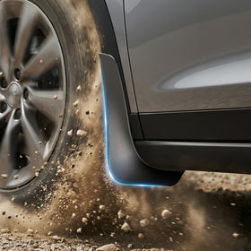 Nmoiss front packaging showing complete mud flap kit and branding benefit