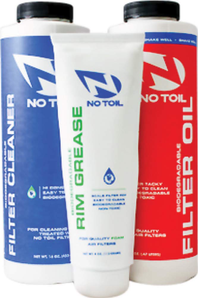 No-Toil starter pack front view showing oil cleaner rim grease for easy filter care