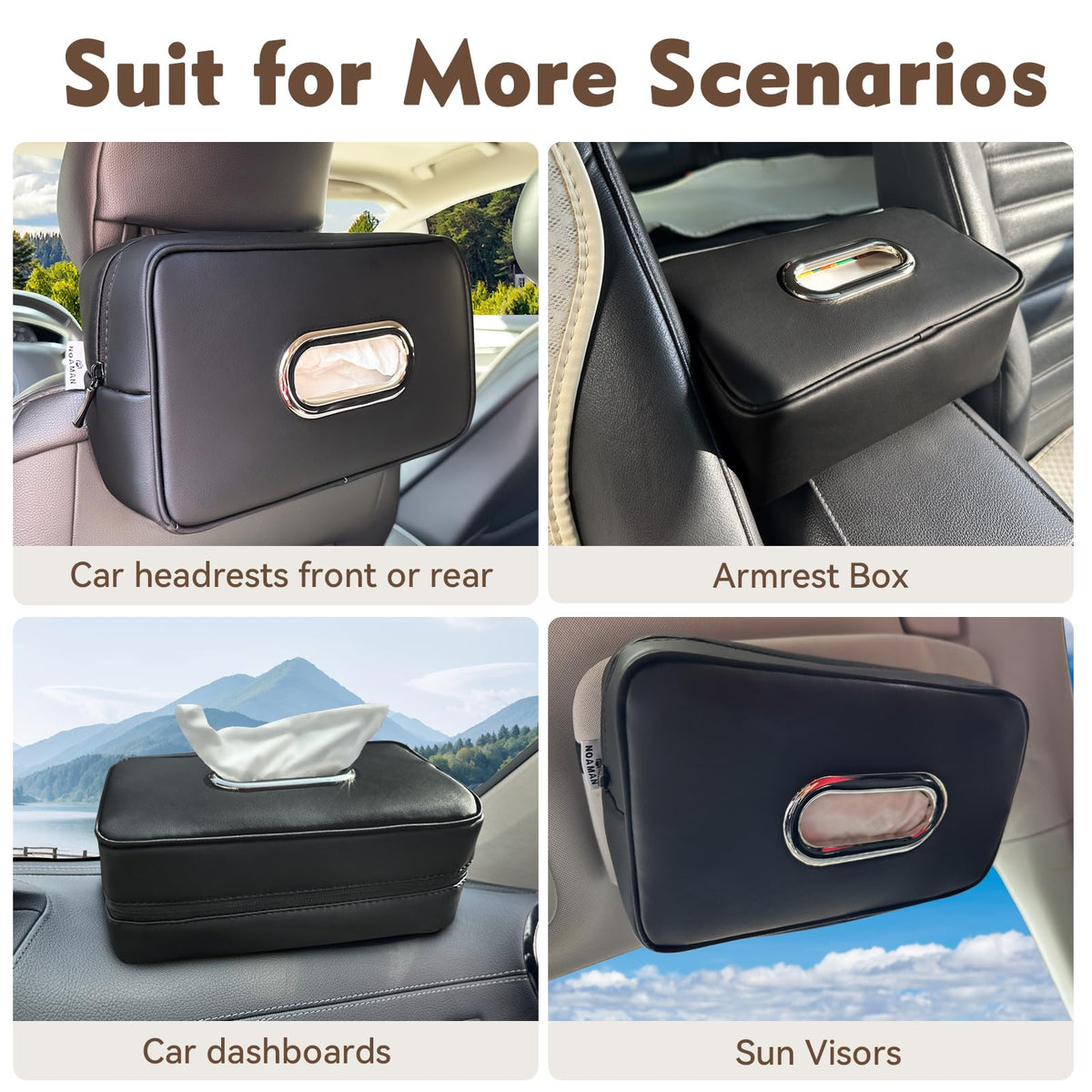 Noaman placed on center console showing stylish integration and practical everyday use