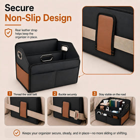 Noaman side pocket detail with items showing organized access
