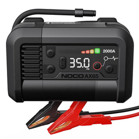 NOCO AX65 front view showing compact all-in-one design and controls