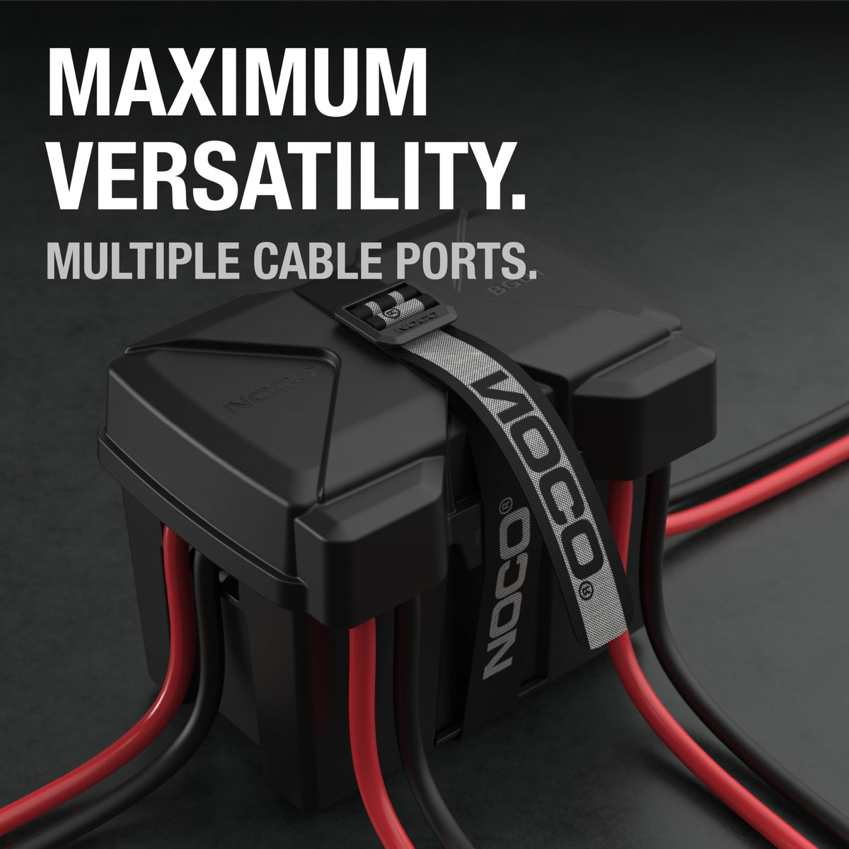 NOCO detail of cable entry ports enabling flexible wiring routes