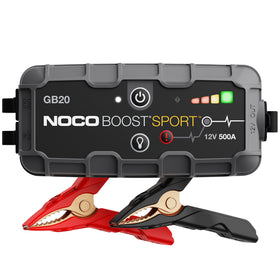 NOCO GB20 front view showing compact design and rugged casing for reliable portability