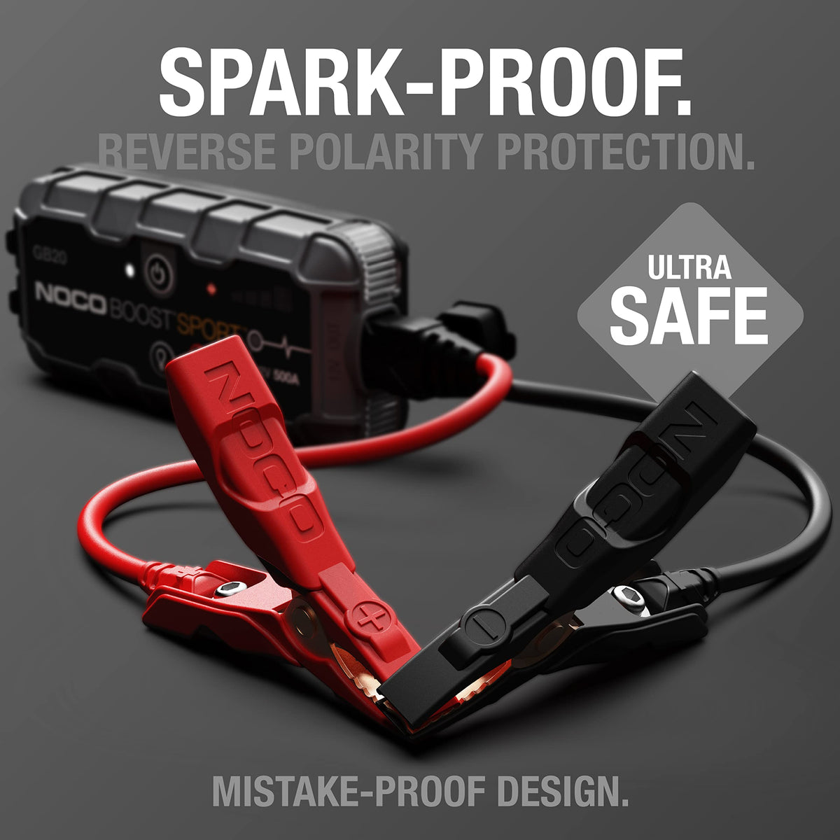 NOCO GB20 LED flashlight in use providing 100-lumen illumination and emergency signaling