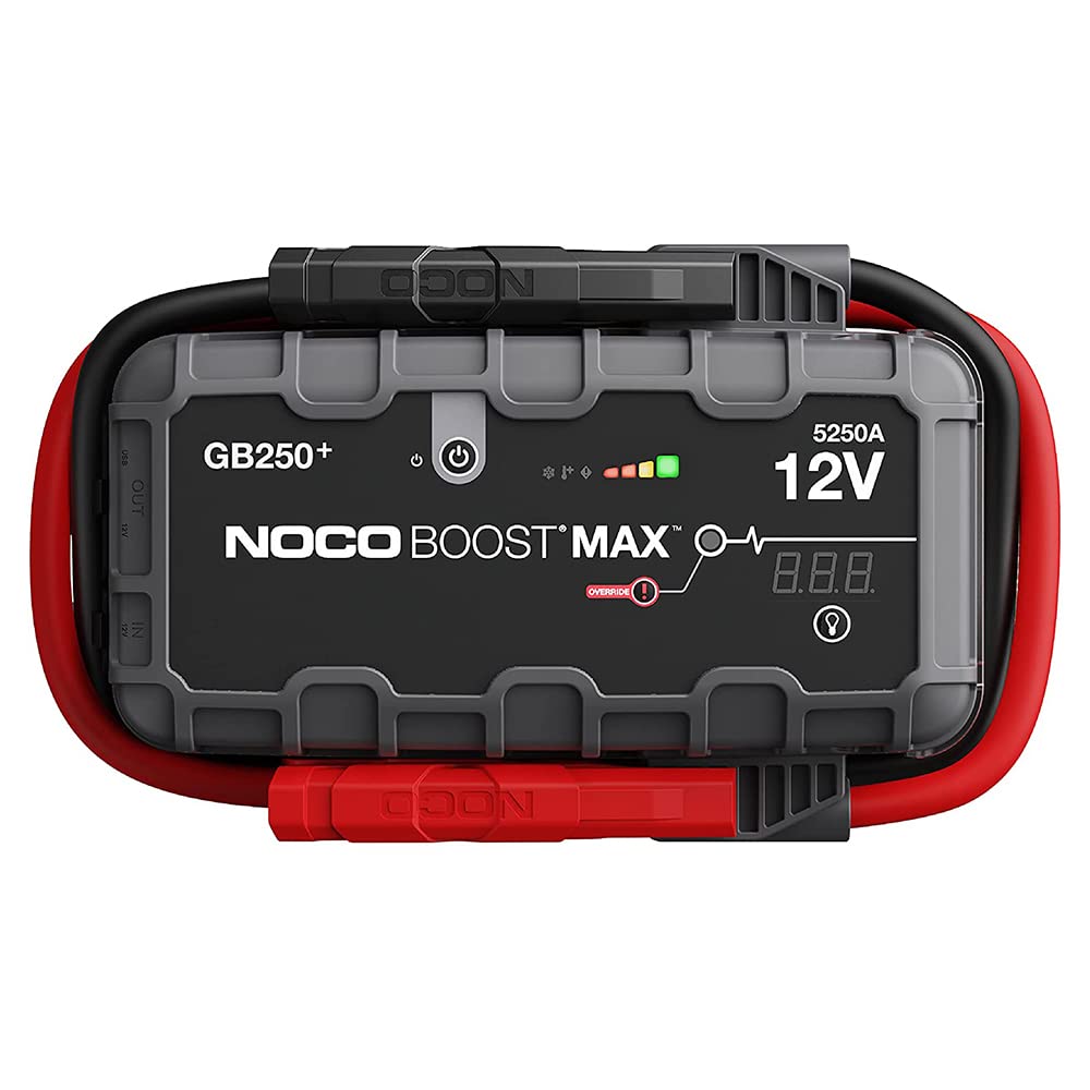 NOCO GB250 ports and USB outputs showing power bank capability for devices