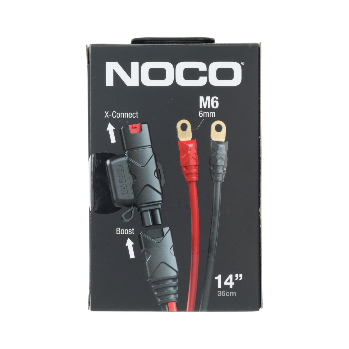 NOCO GBC007 plug connection detail showing reliable interface between jump starter and adapter