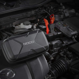 NOCO carrying case in hand demonstrating portability and convenience
