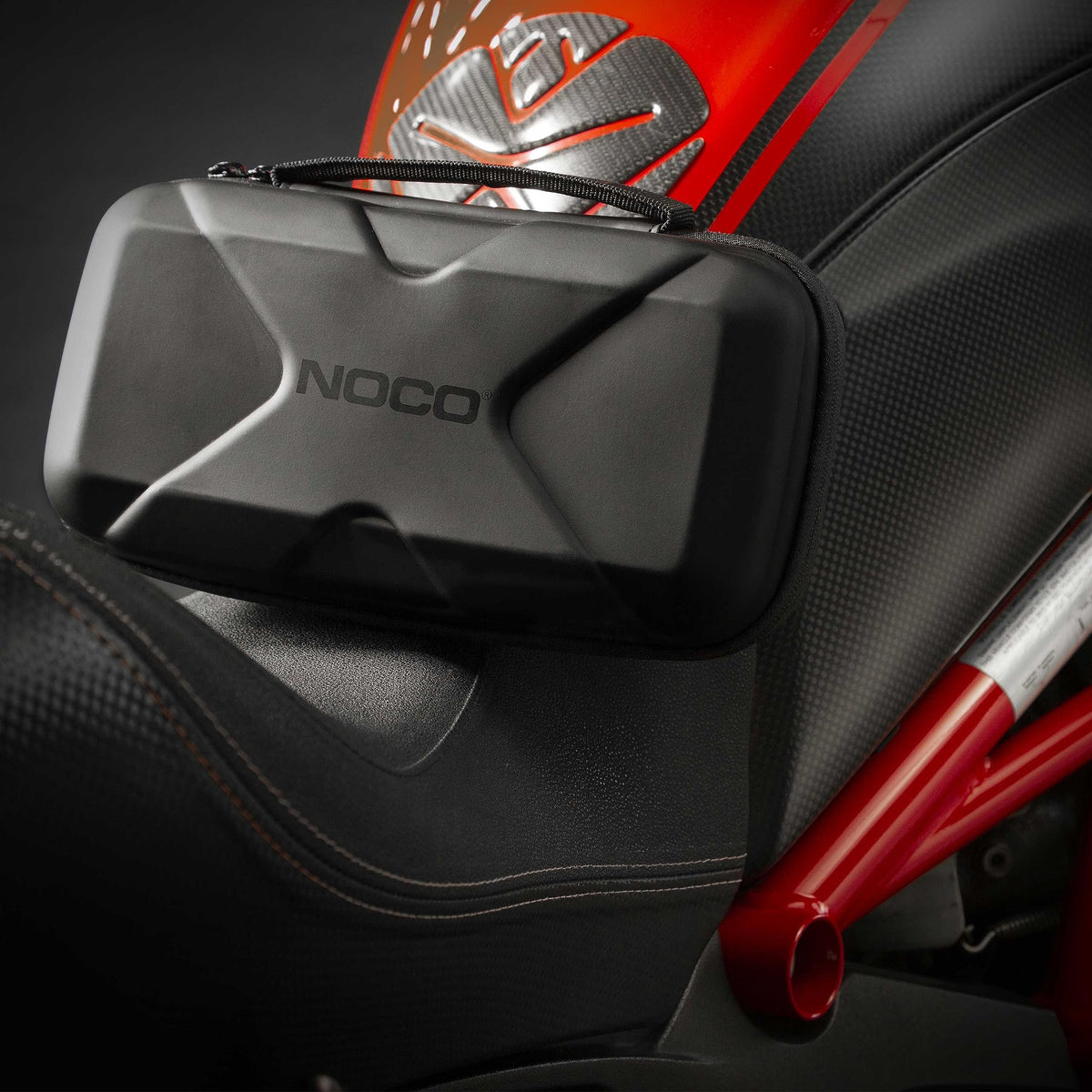 NOCO side profile showing low-profile design for convenient storage