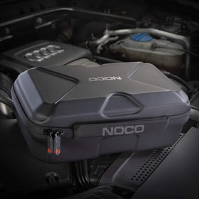 NOCO reinforced handle and side profile offering easy transport
