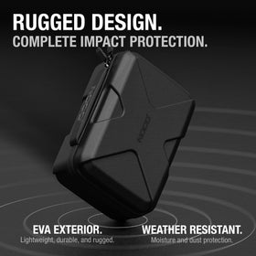 NOCO EVA material texture close-up showing crush-resistant protective shell