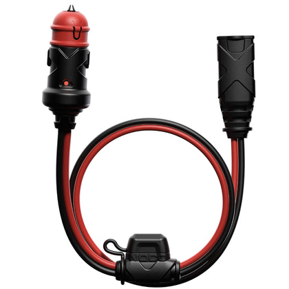 NOCO GC003 front connector showing dual-size plug and secure fit benefit