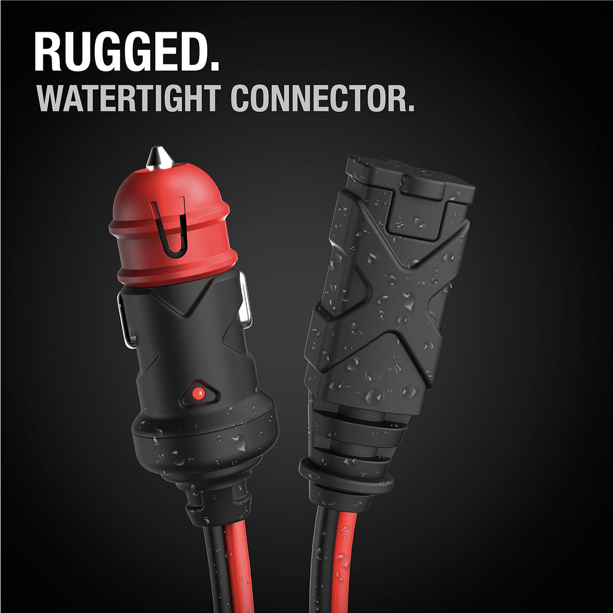 NOCO GC003 watertight seal close-up for durable outdoor performance