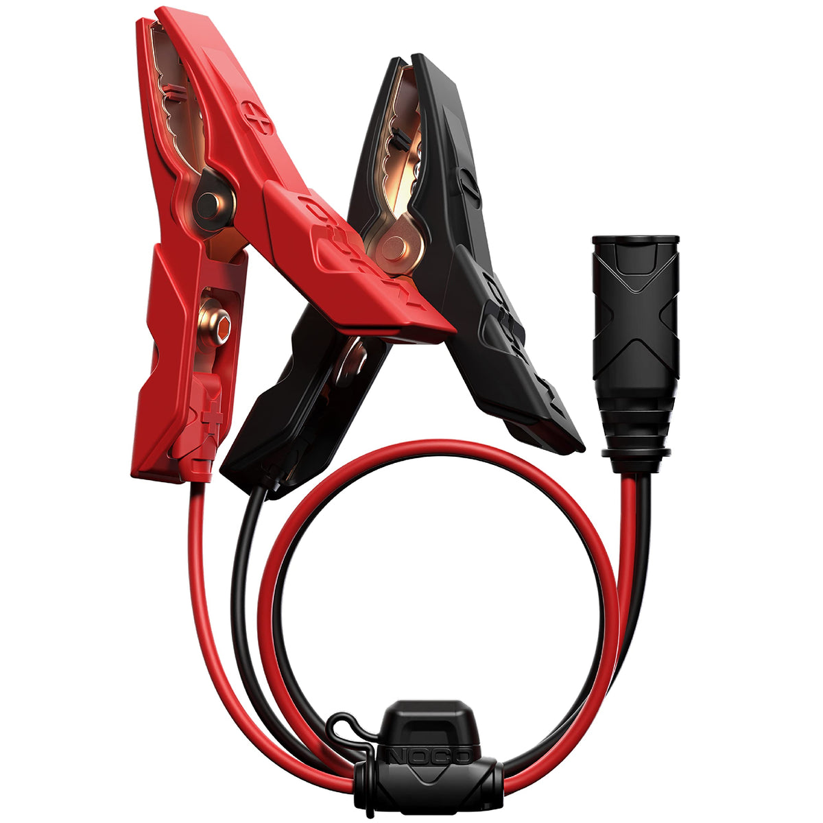 NOCO GC014 front view showing clamps and eyelets for versatile connections and reliability