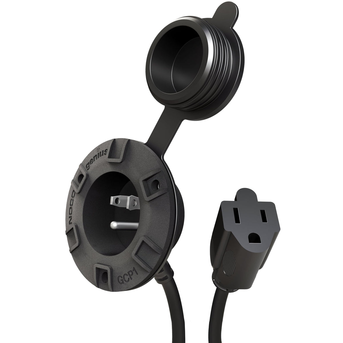 NOCO GCP1 front profile showing flush mount and neat appearance for clean installs