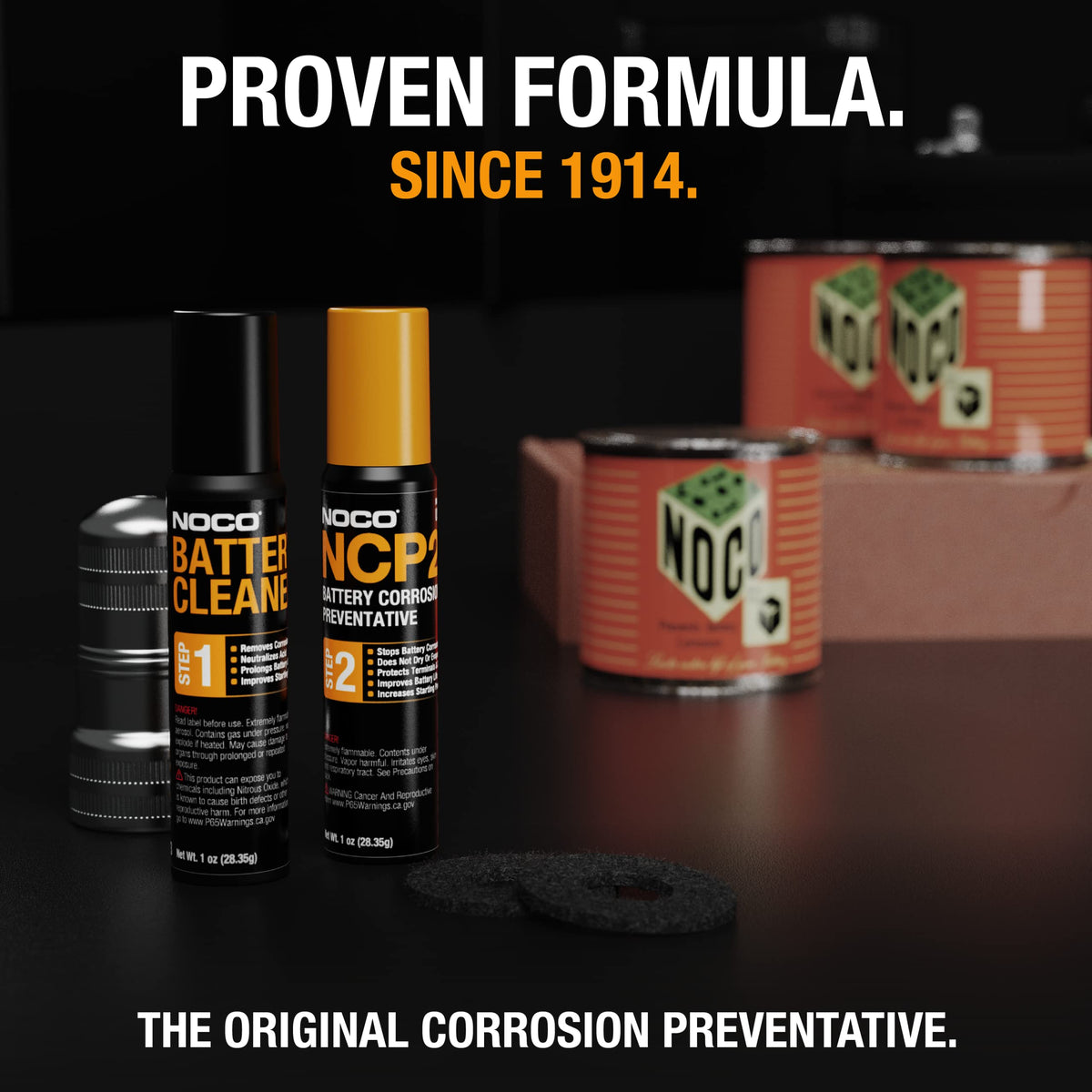 NOCO kit applied to side-post battery preventing future corrosion and voltage loss