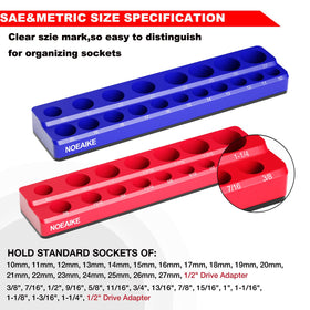 NOEAIKE close-up of size markers on tray for fast socket identification benefit