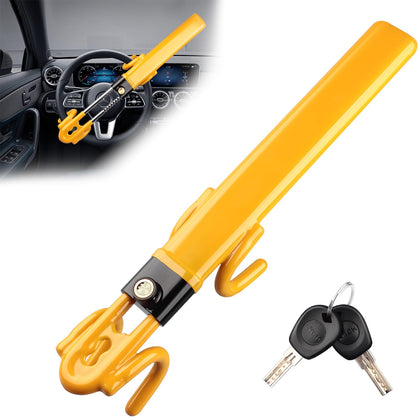 NOEAIKE front view of lock showing durable build and bright deterrent