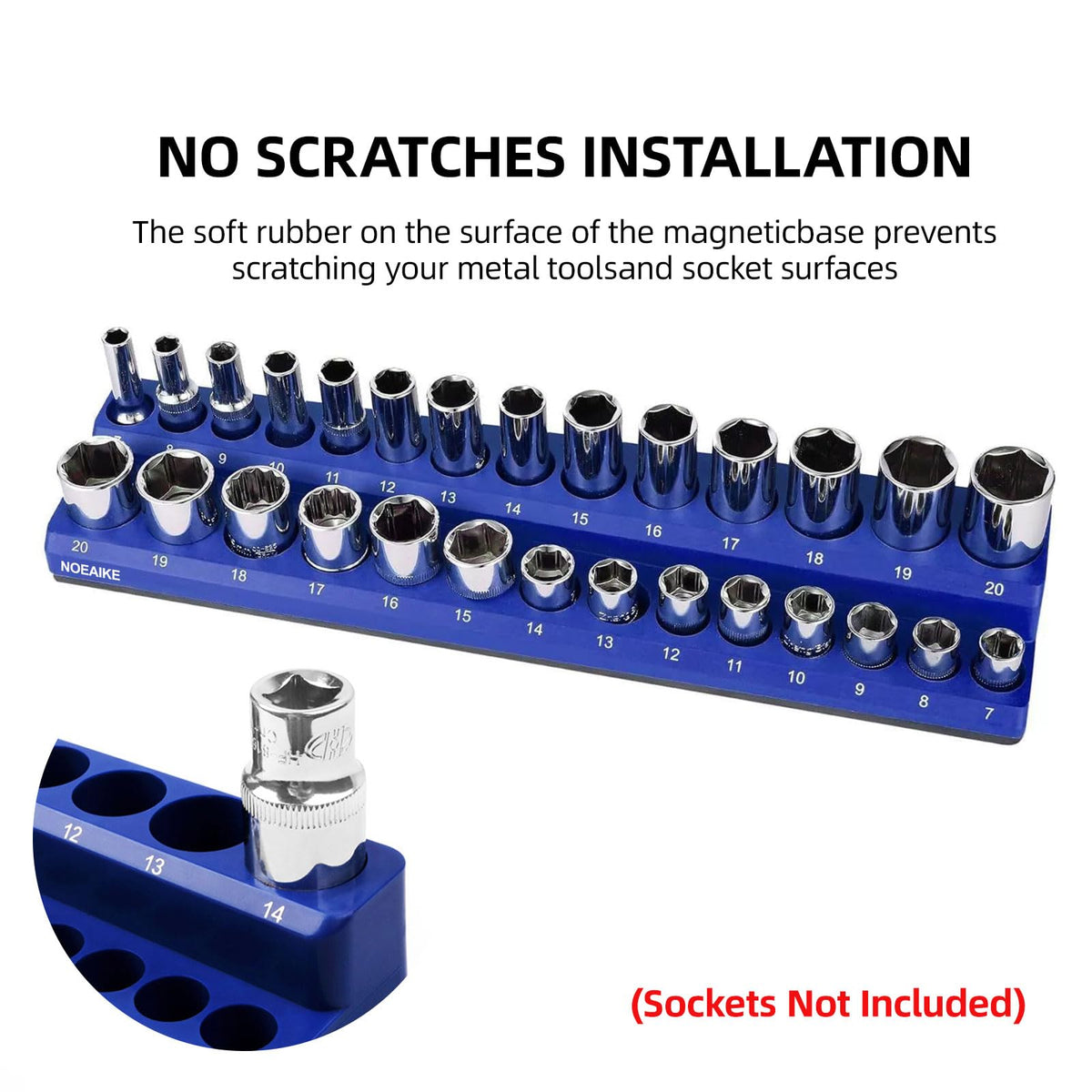 NOEAIKE organizer attached to metal workbench for hands-free access