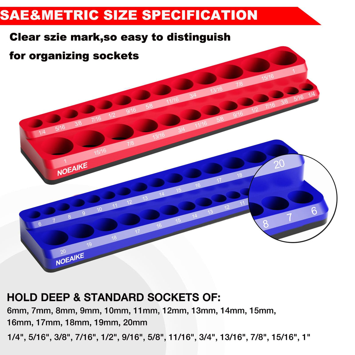 NOEAIKE close-up of powerful magnetic base with soft rubber protecting tools and surfaces