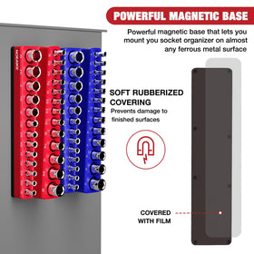 NOEAIKE magnetic base detail with soft rubber preventing scratches