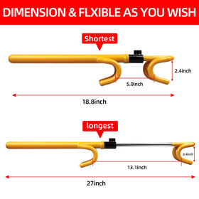 NOEAIKE yellow rubber coating protecting wheel and increasing visibility