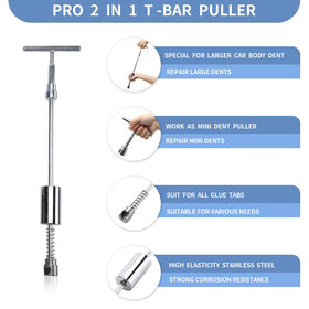 NOENOUGH T-bar slide hammer action used to extract large dents effectively