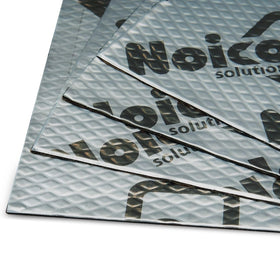 Noico Solutions front packaging showing 10 sqft sound deadening mat benefit