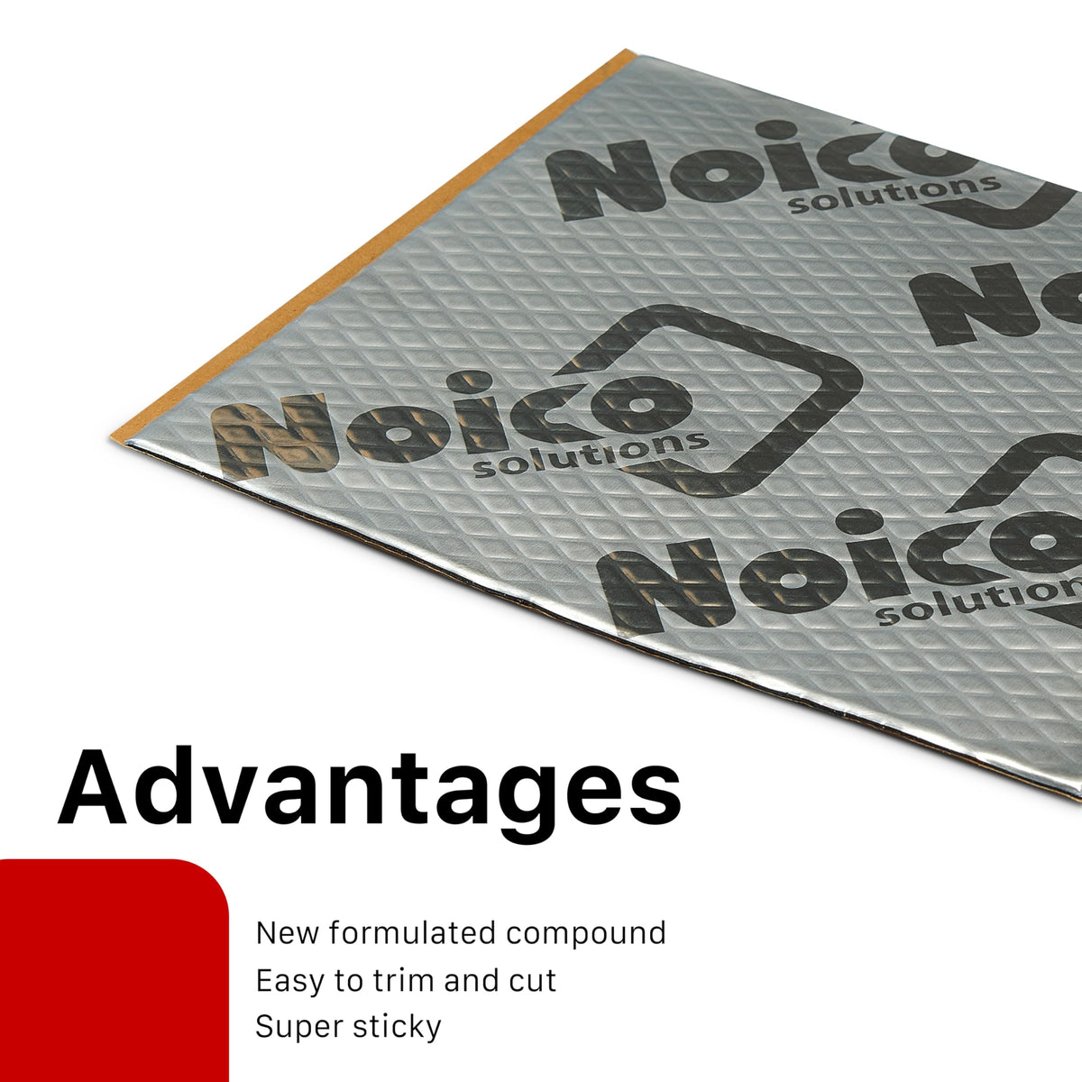 Noico Solutions applied on a car door reducing rattles during audio playback