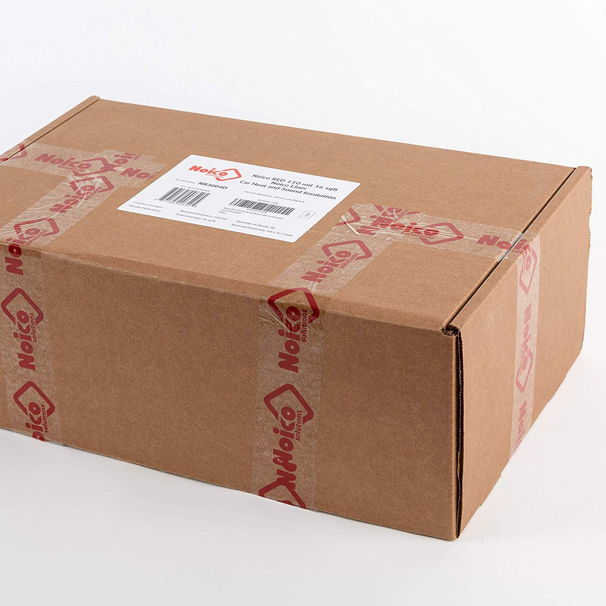 Noico Red applied in a vehicle trunk reducing vibration and stabilizing interior temperature