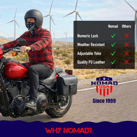 Nomad lifestyle shot on highway showing travel-ready convenience