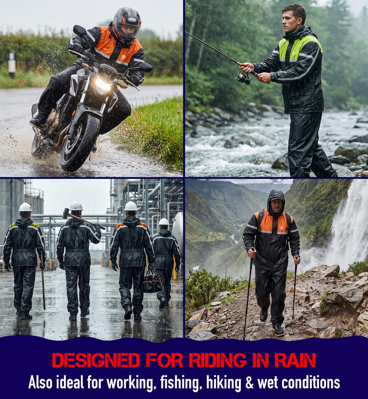 Nomad USA folded compact rain suit easy to store and carry