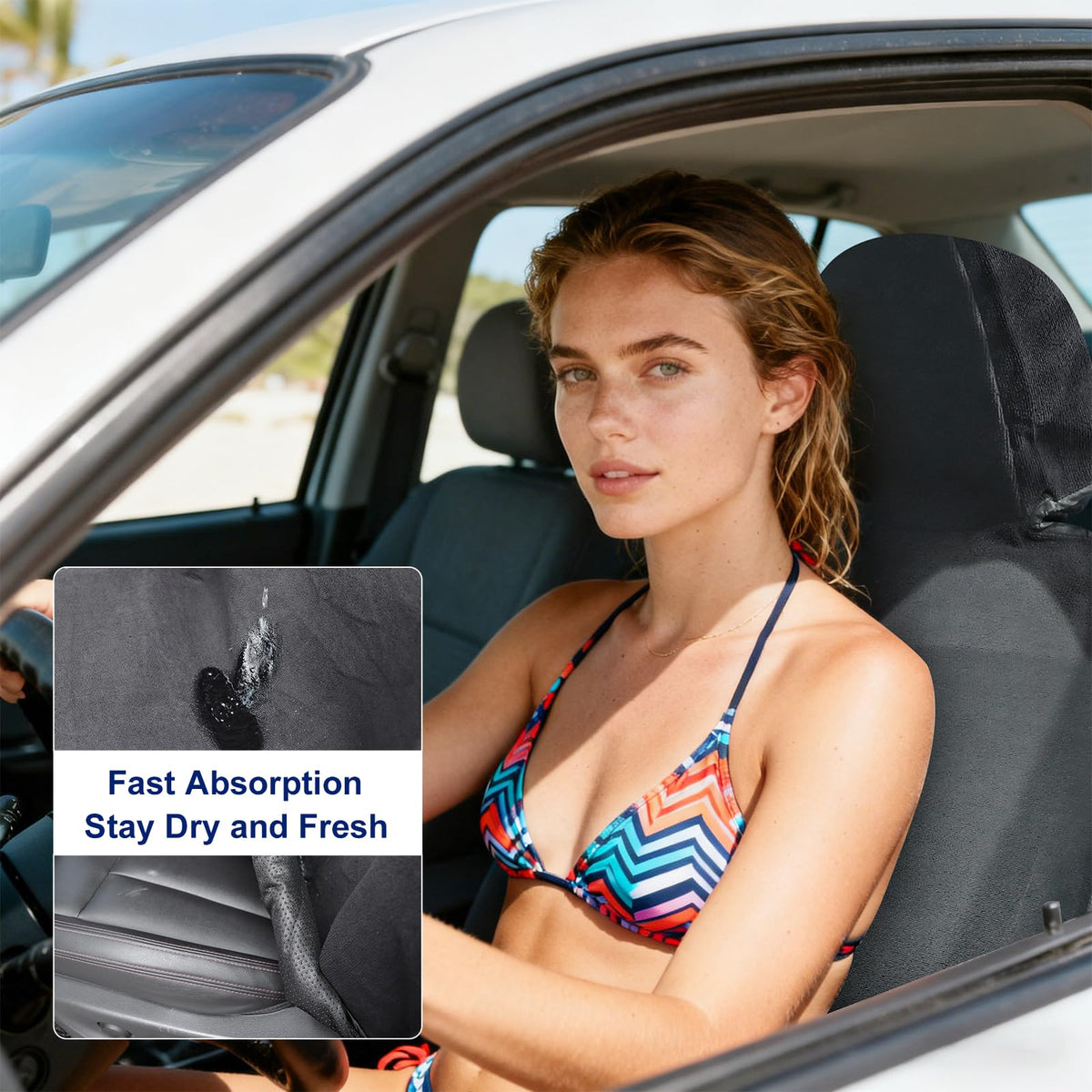 nomiou installed on car driver seat demonstrating protection during use benefit