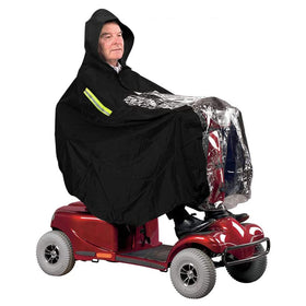 nomiou front view of cover protecting scooter, keeps seat dry